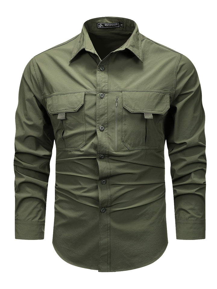 Men's Long Sleeve Cargo Shirt