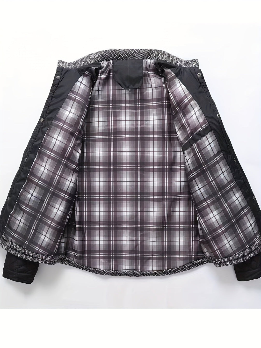 Men's Color Block Stand Collar Jacket
