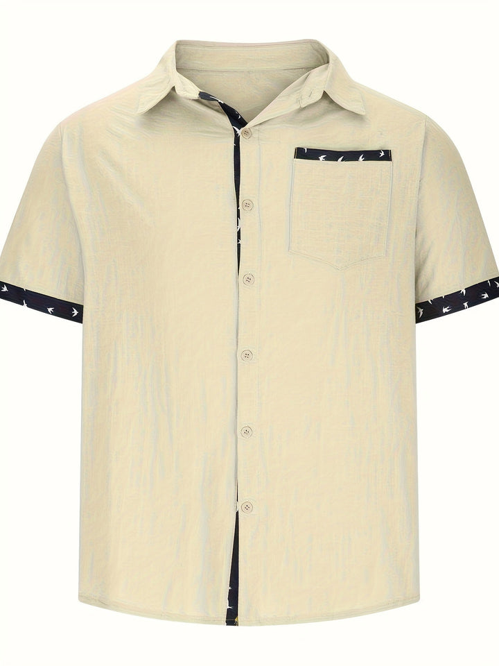 Men's Lapel Summer Shirt