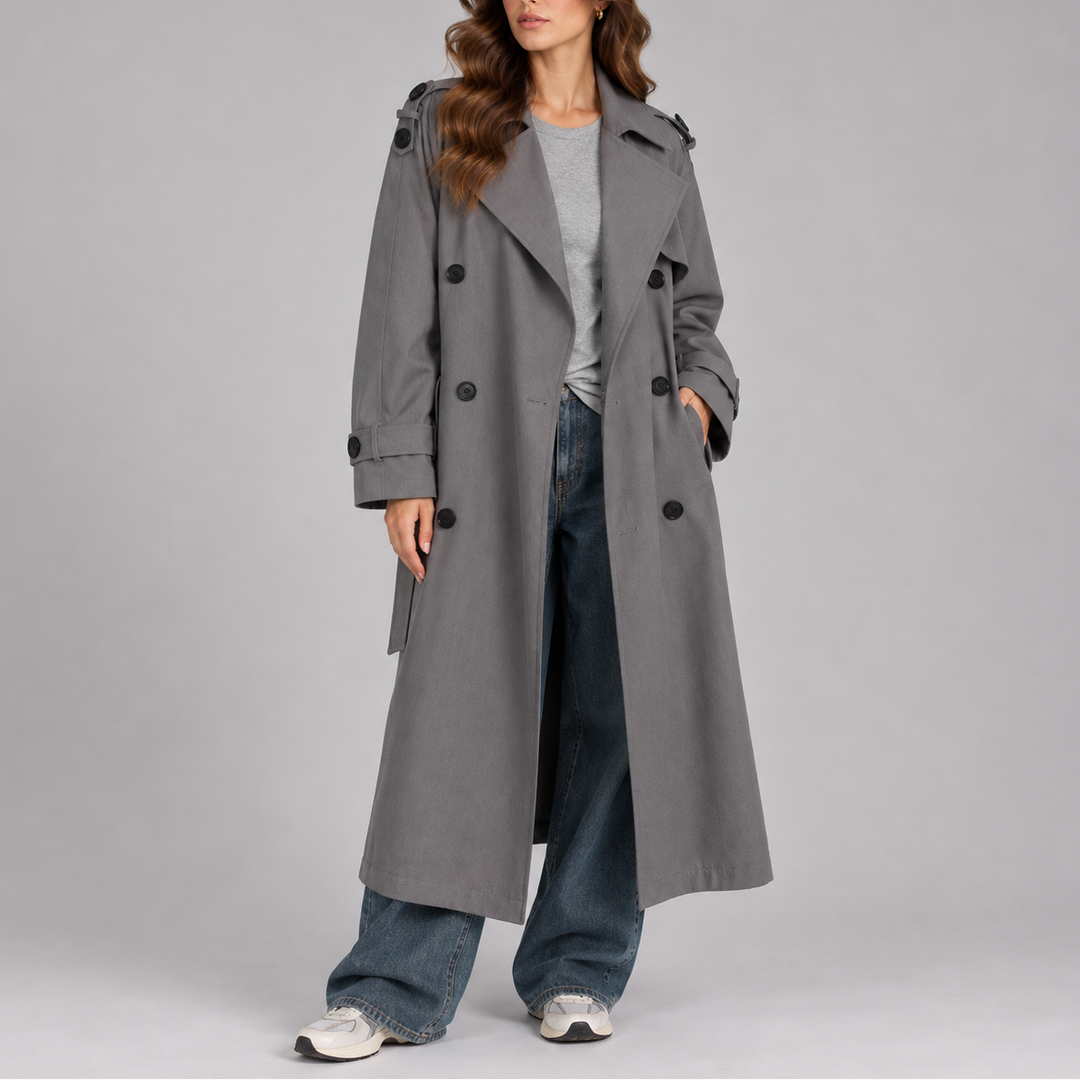 Women's Classic Long Trench Coat