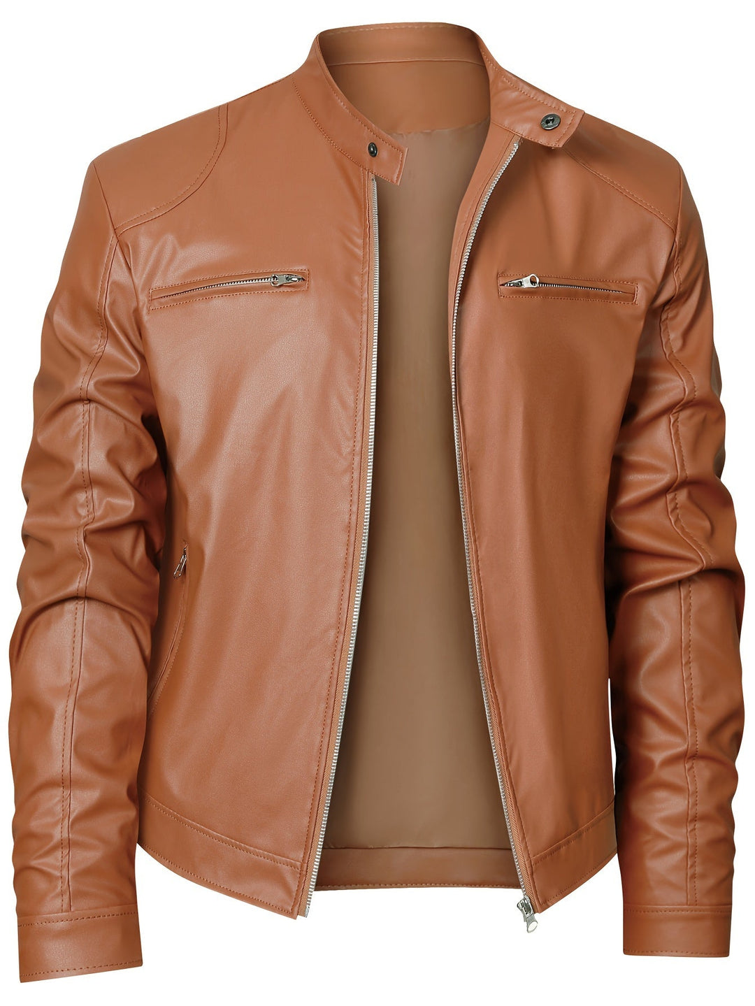 Men's Zip Motorcycle Jacket