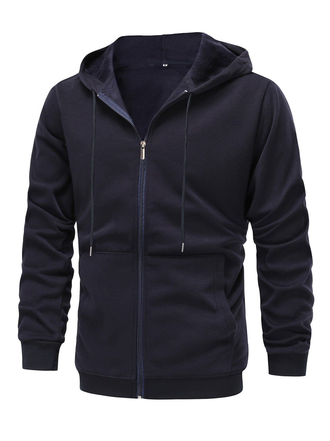 Men's Solid Zip Hoodie