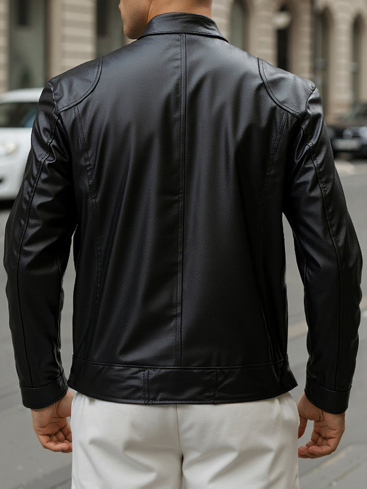 Men's Stand Collar Zip Coat