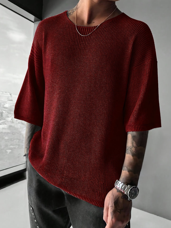 Men's Textured Knit PUllover