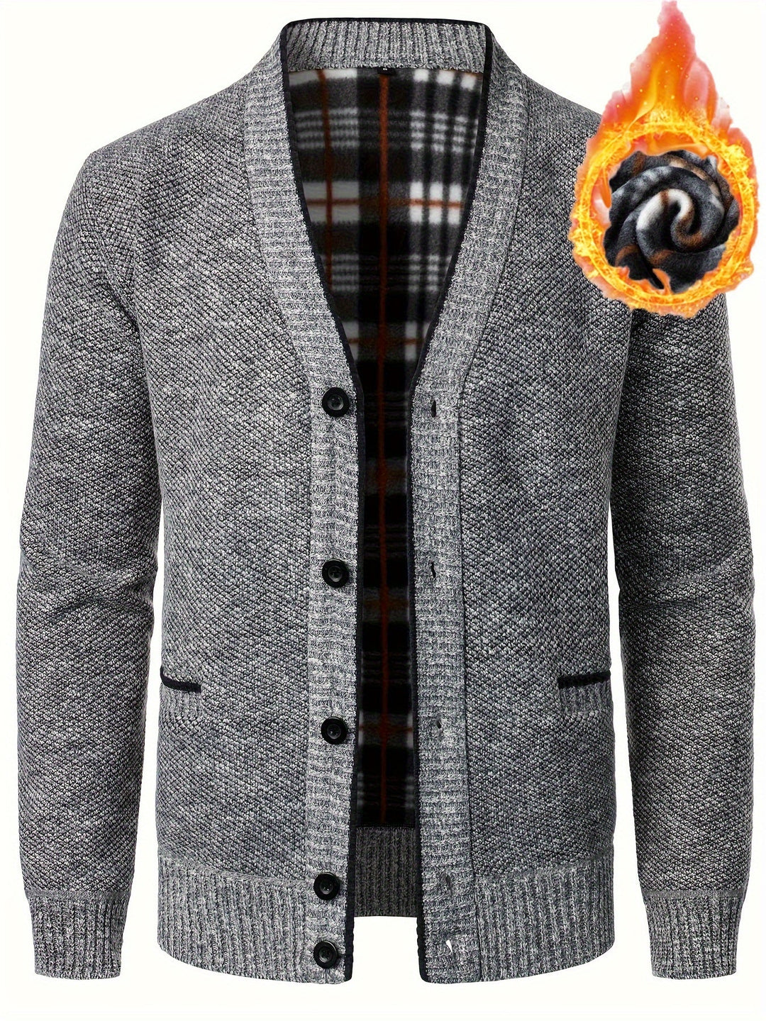 Men's Fleece Knit Cardigan