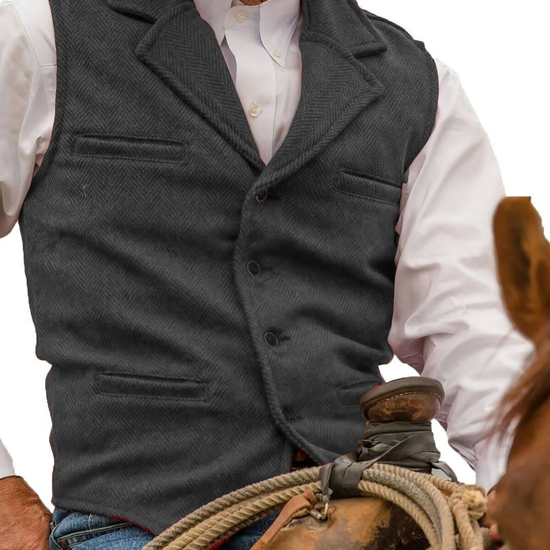 Men's Vintage Wool Blend Vest