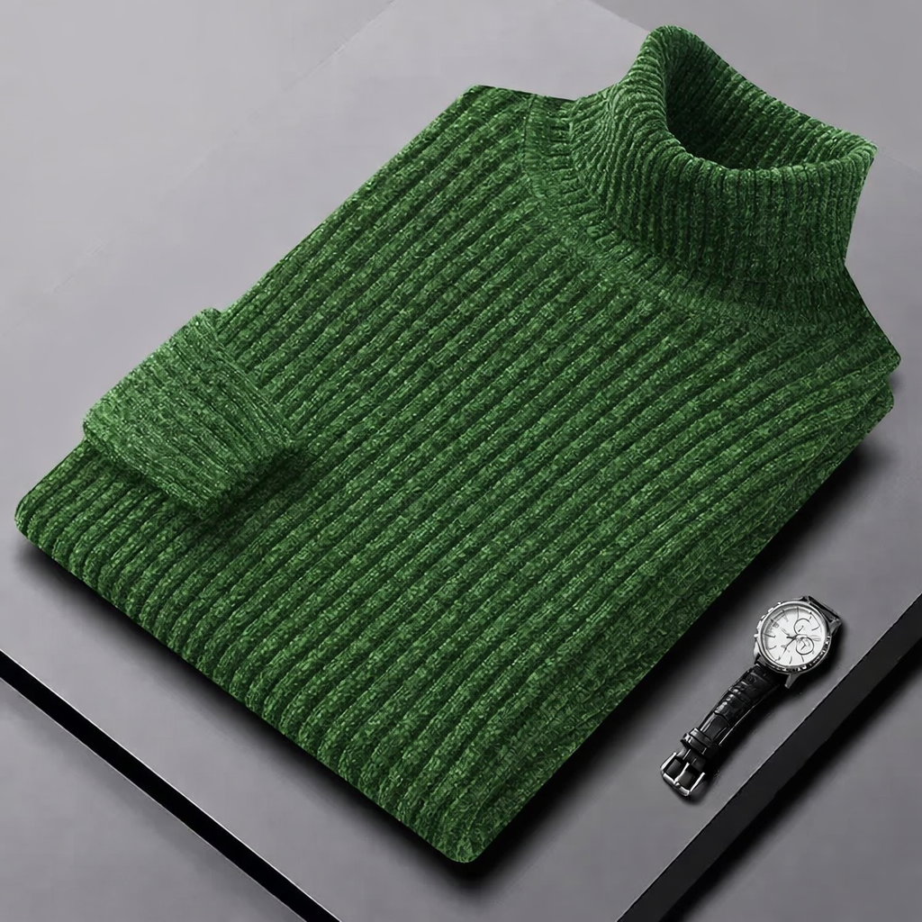 Men's Rolled Collar Sweater