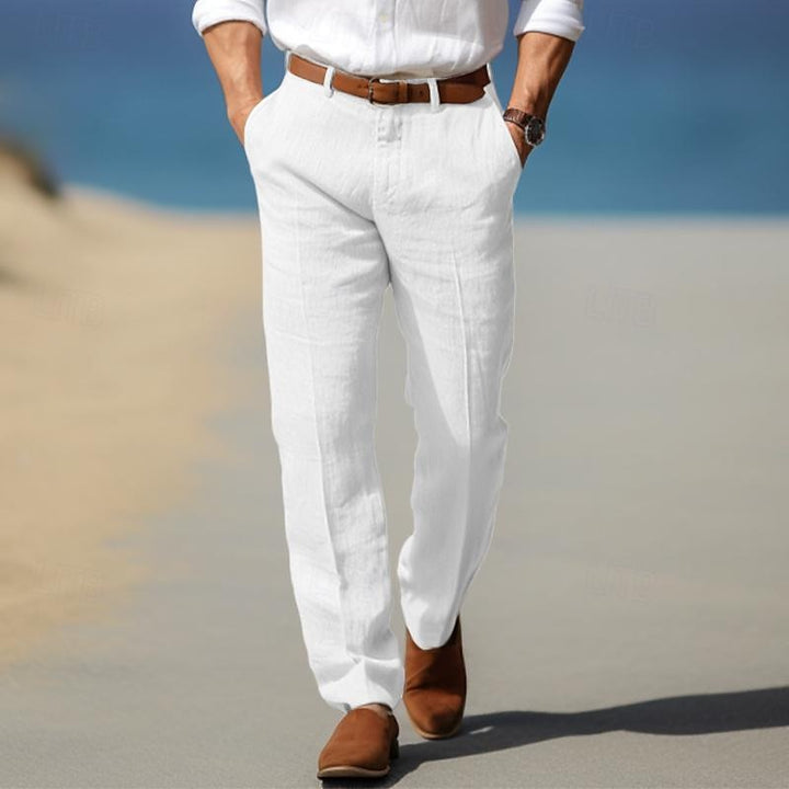 Luxury Men'S Premium Linen Pants (with Belt Loops)