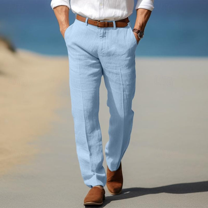 Luxury Men'S Premium Linen Pants (with Belt Loops)