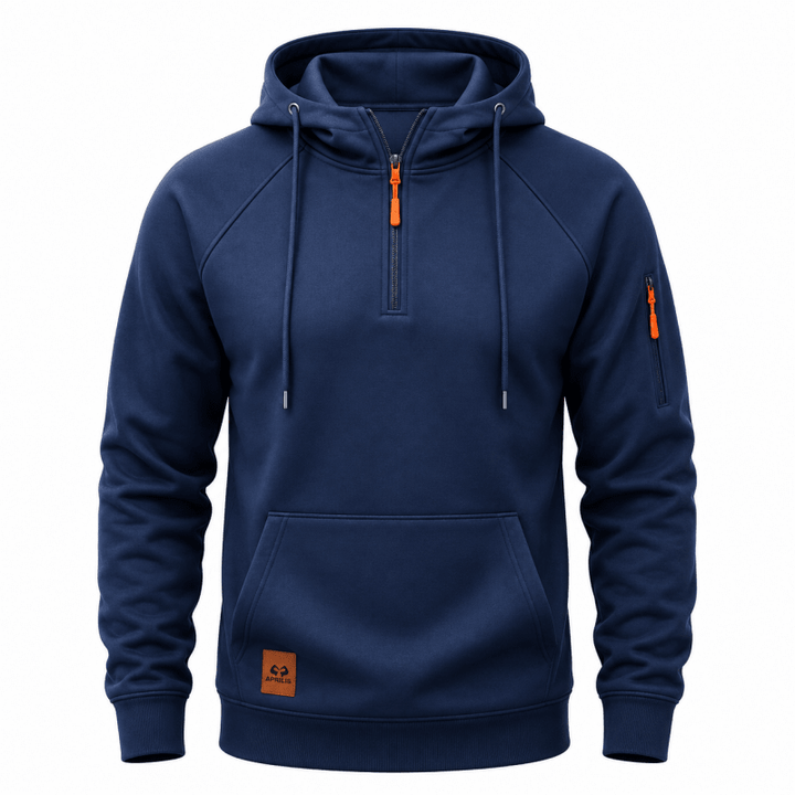 Men's Half Zip Hooded Sweatshirt