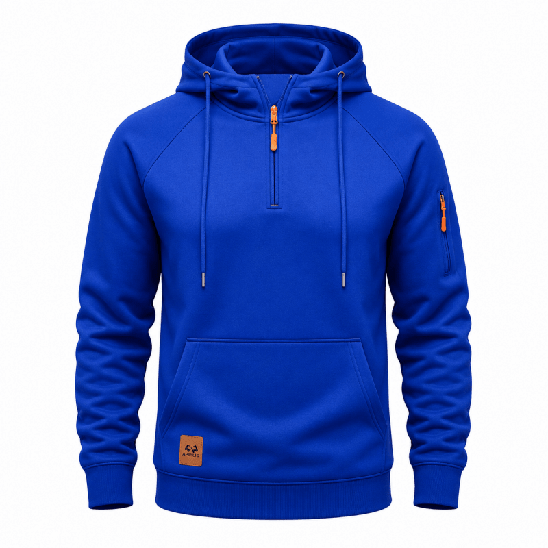 Men's Half Zip Hooded Sweatshirt