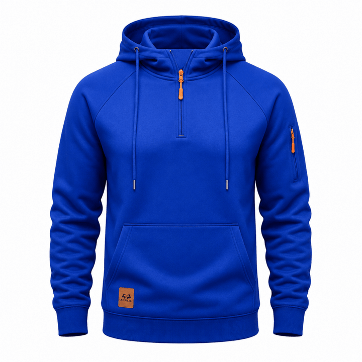 Men's Half Zip Hooded Sweatshirt