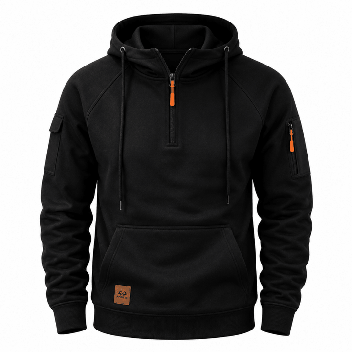 Men's Half Zip Hooded Sweatshirt