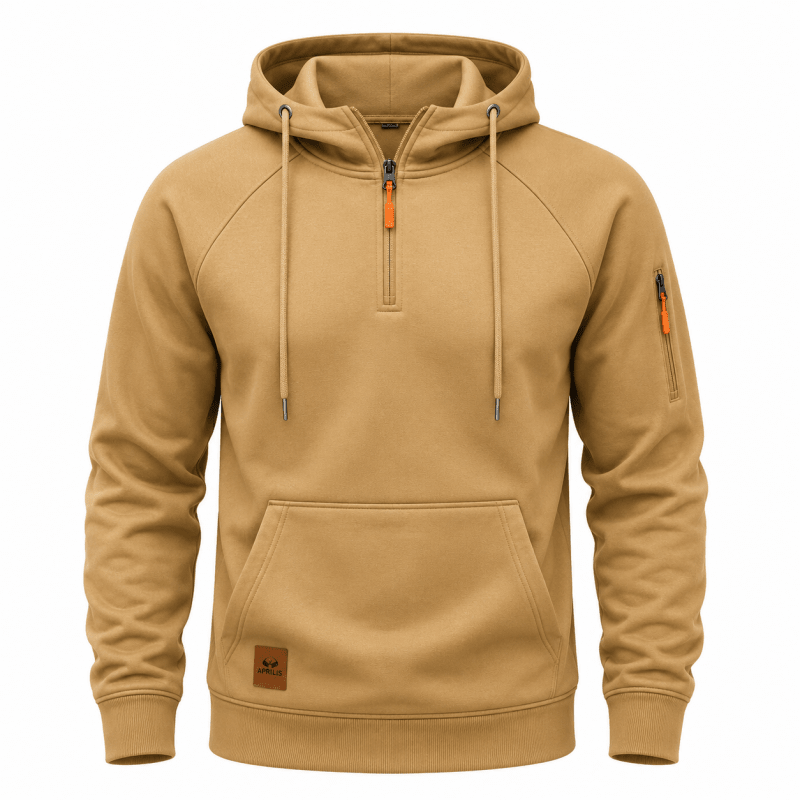 Men's Half Zip Hooded Sweatshirt