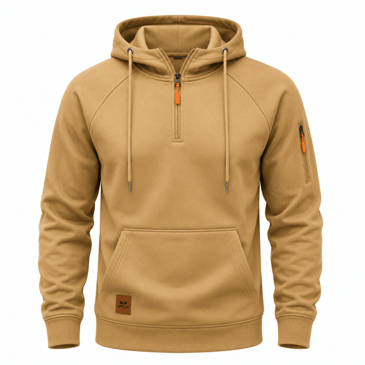 Men's Half Zip Hooded Sweatshirt