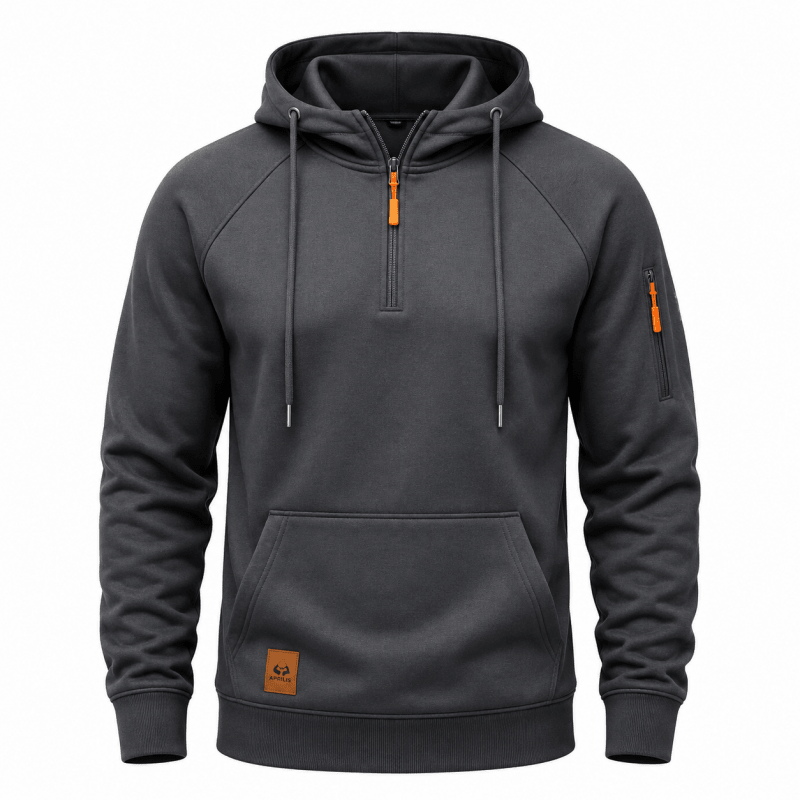 Men's Half Zip Hooded Sweatshirt