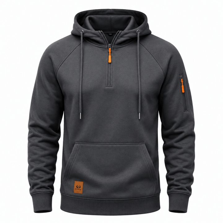 Men's Half Zip Hooded Sweatshirt