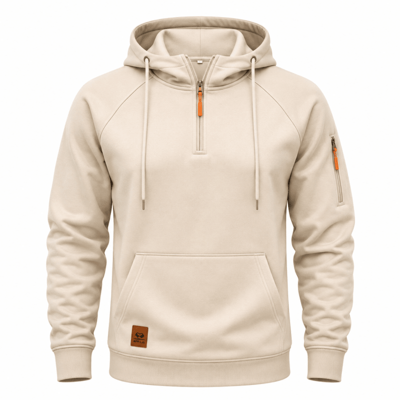 Men's Half Zip Hooded Sweatshirt