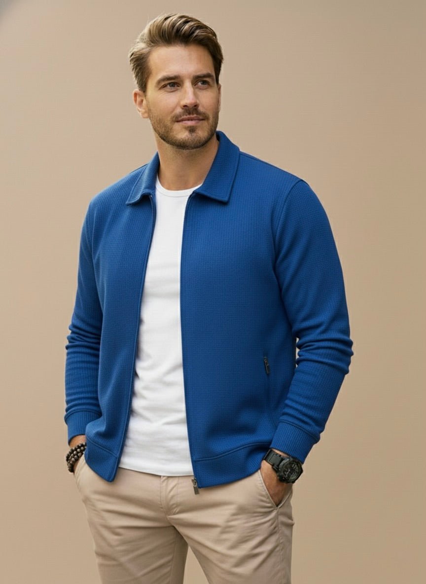 Men's Textured Zip Vest