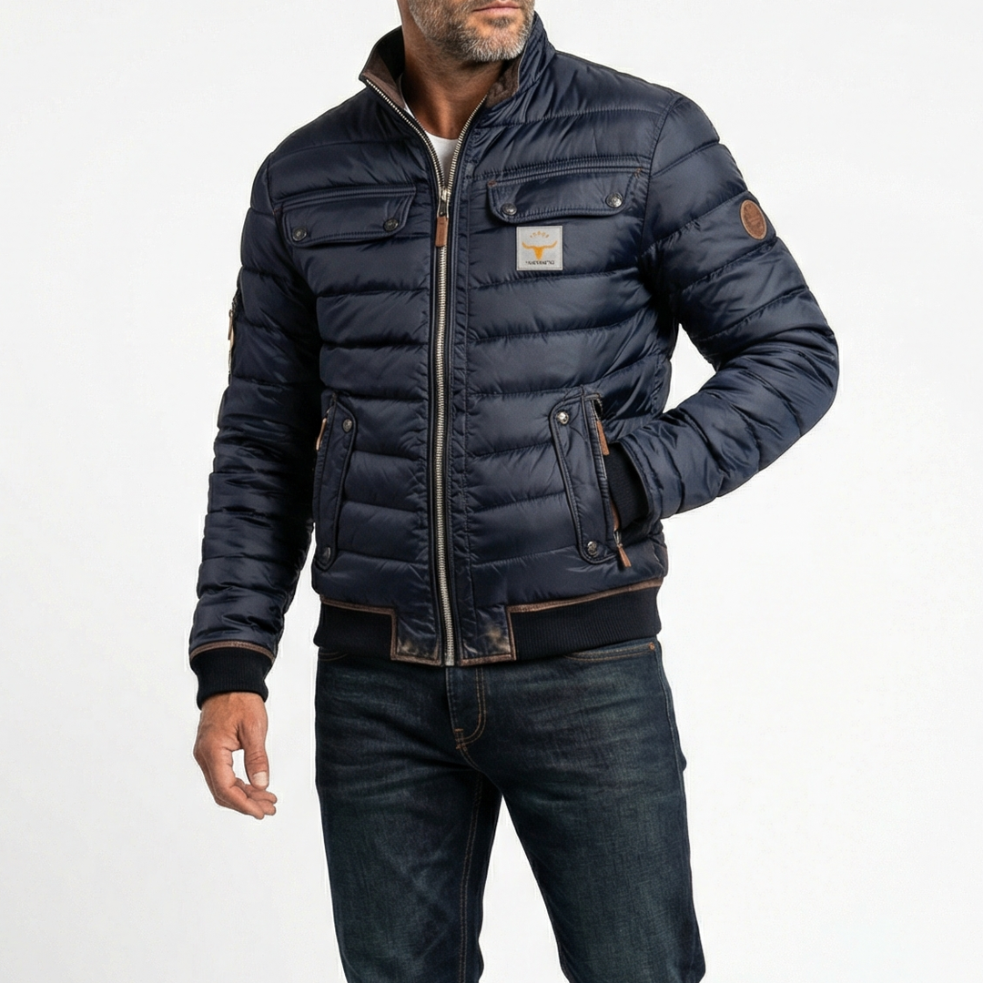 Men's Vintage Stand Collar Jacket