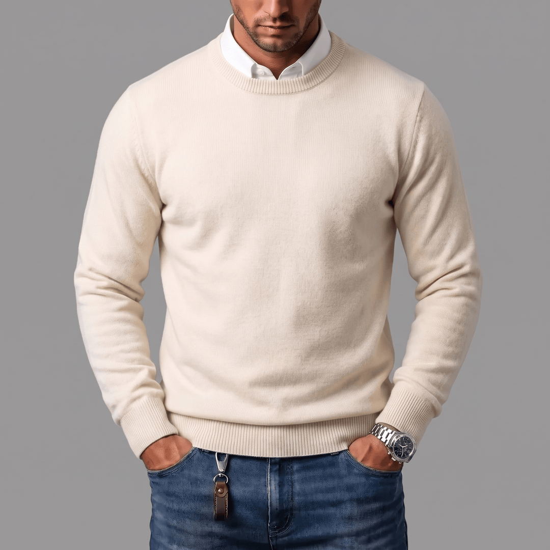 Men's Ribbed Crewneck Sweater
