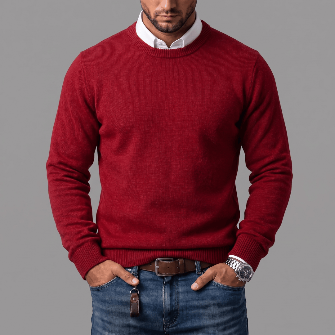 Men's Ribbed Crewneck Sweater