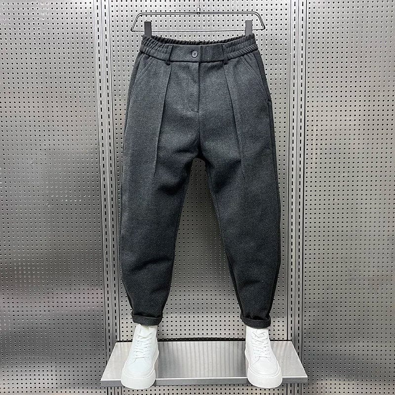 Men's Tapered Wool Blend Pants