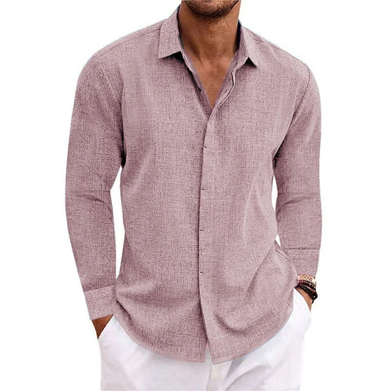 Men's Linen Long Sleeve Shirt