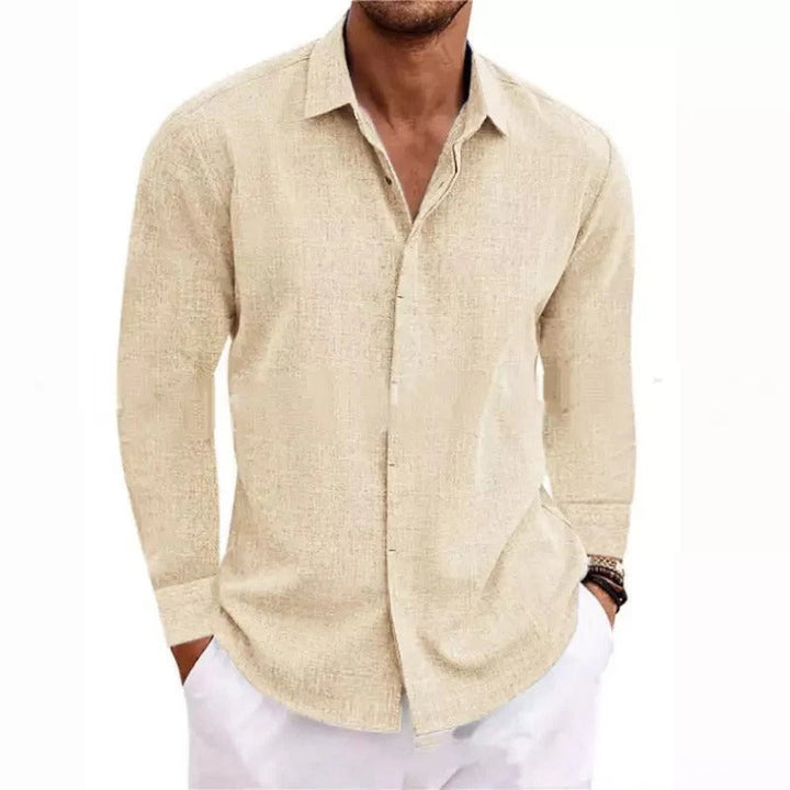 Men's Linen Long Sleeve Shirt