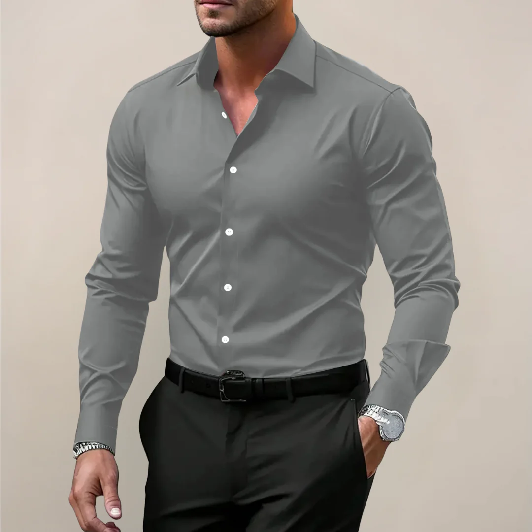 Men's Notched Collar Shirt