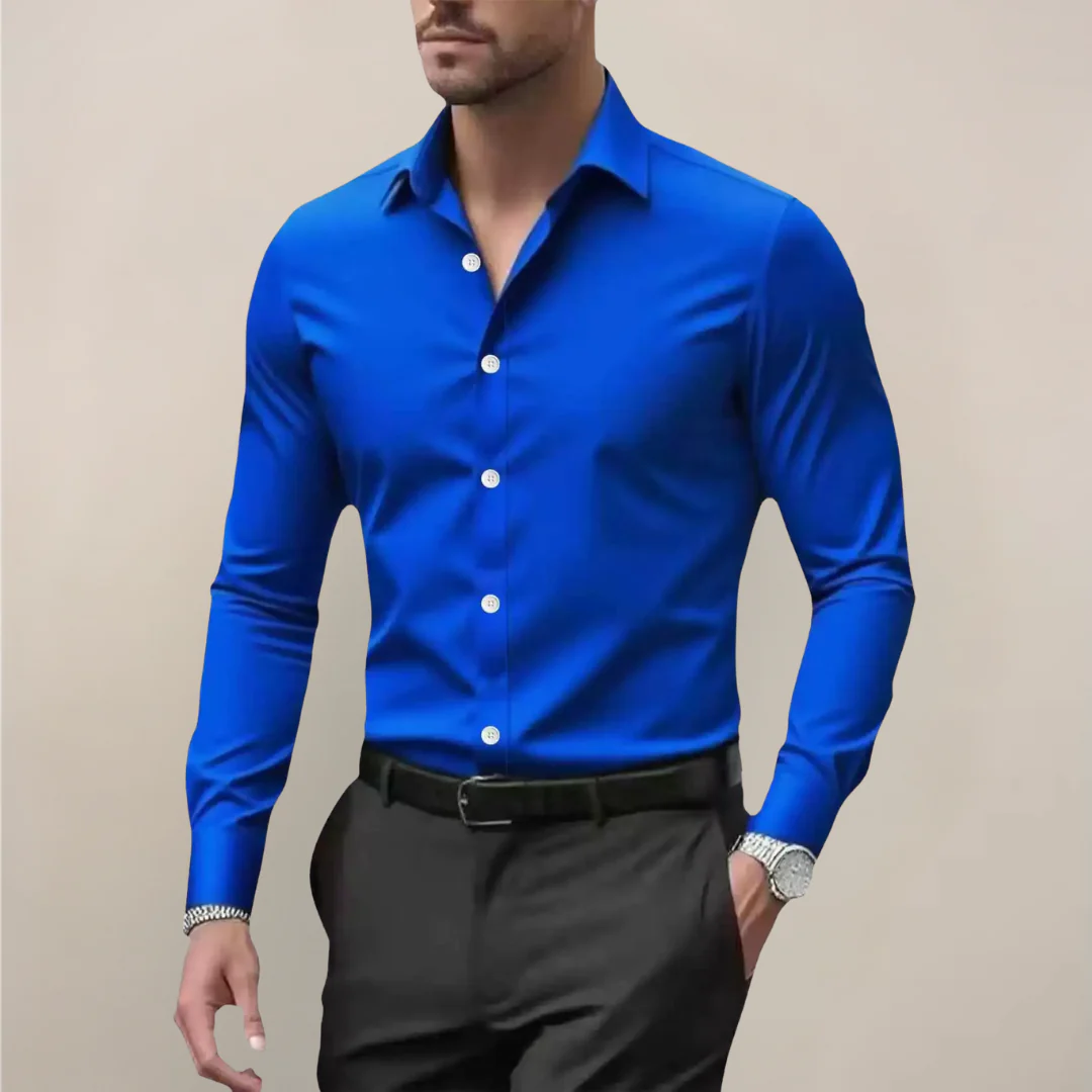 Men's Notched Collar Shirt