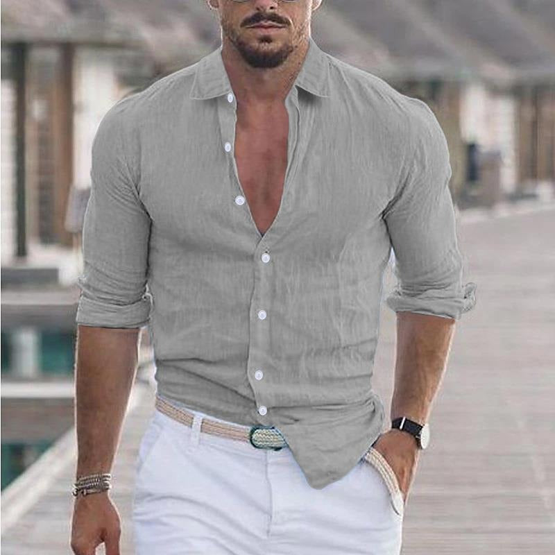 Men's Lapel Collar Shirt