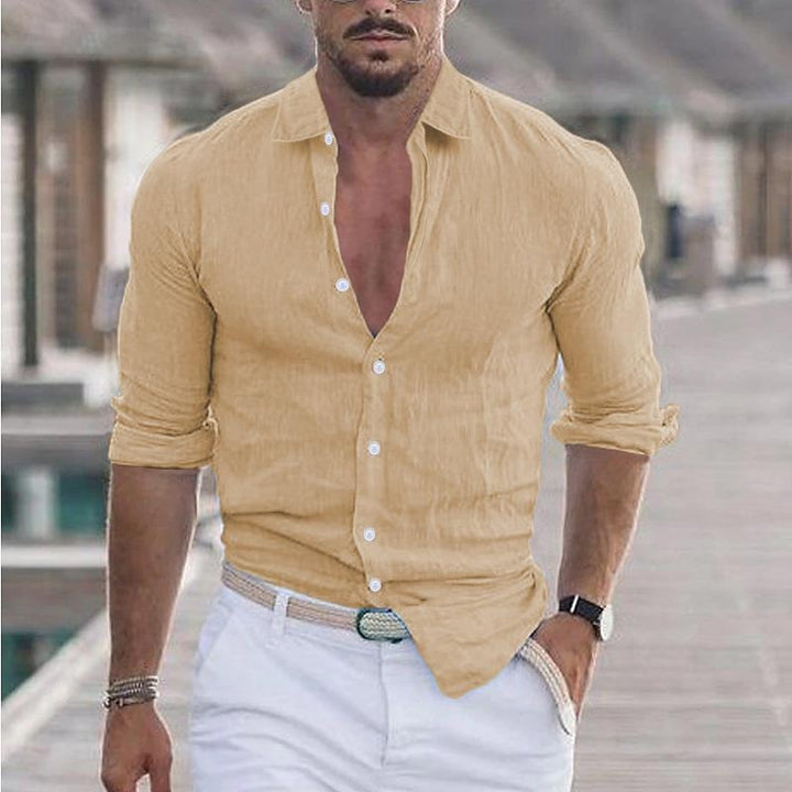 Men's Lapel Collar Shirt