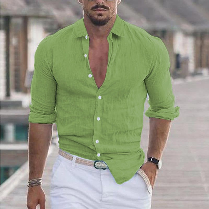 Men's Lapel Collar Shirt