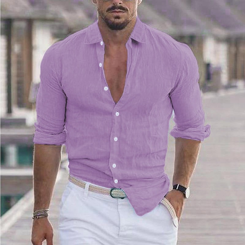 Men's Lapel Collar Shirt
