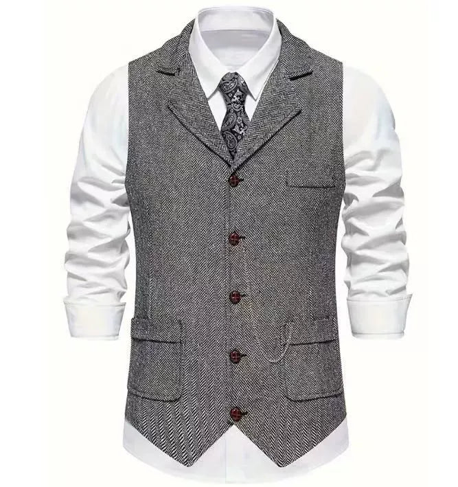 Men's Herringbone Vest