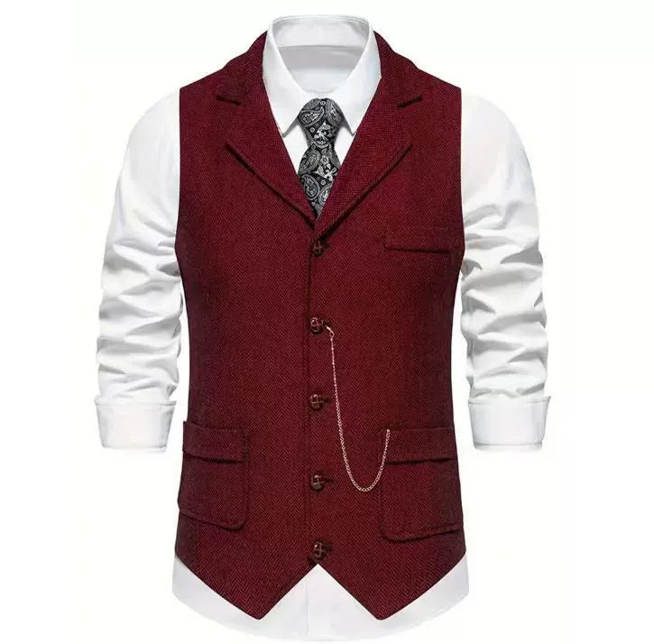 Men's Herringbone Vest