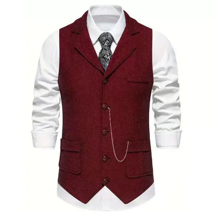 Men's Herringbone Vest