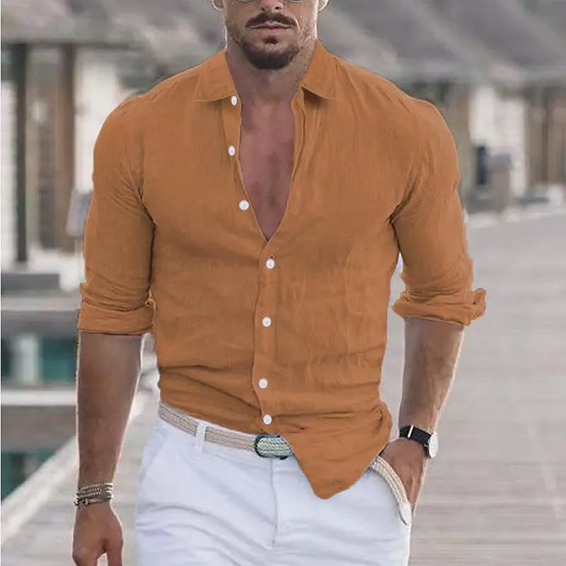 Men's Lapel Collar Shirt