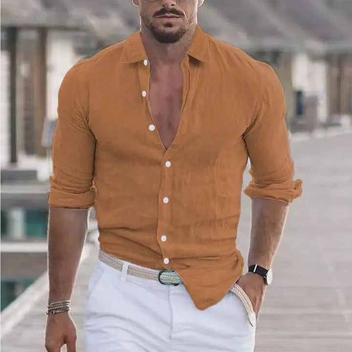 Men's Lapel Collar Shirt