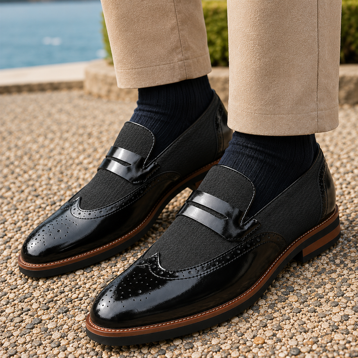 Amadori Leather Penny Loafers