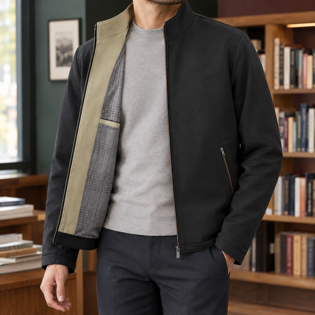 Anthony-York Stand Collar Jacket