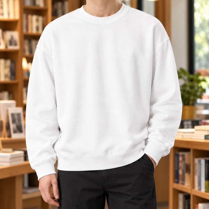 Men's Relaxed Fit Cotton Blend Sweater