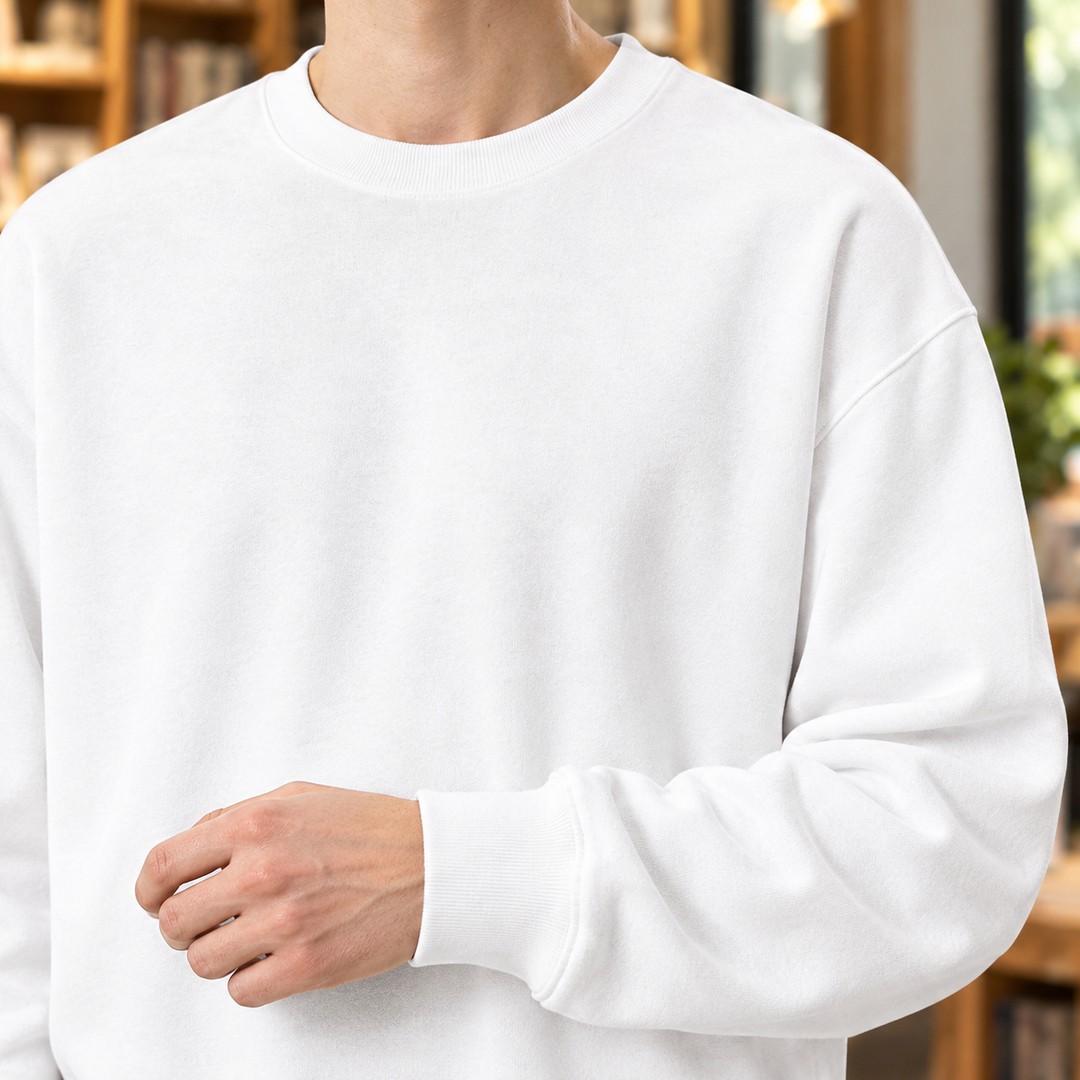 Men's Relaxed Fit Cotton Blend Sweater