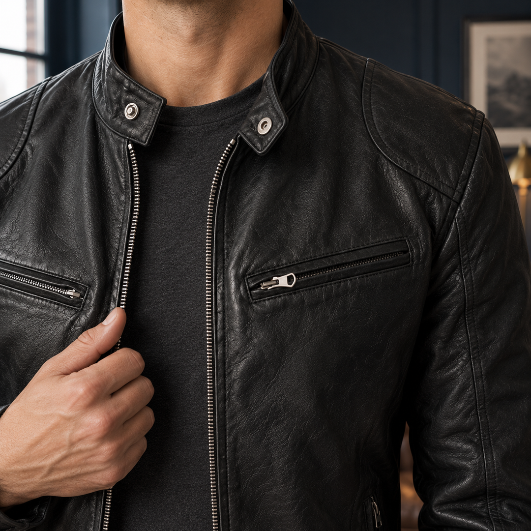 Alec Leather Moto Jacket