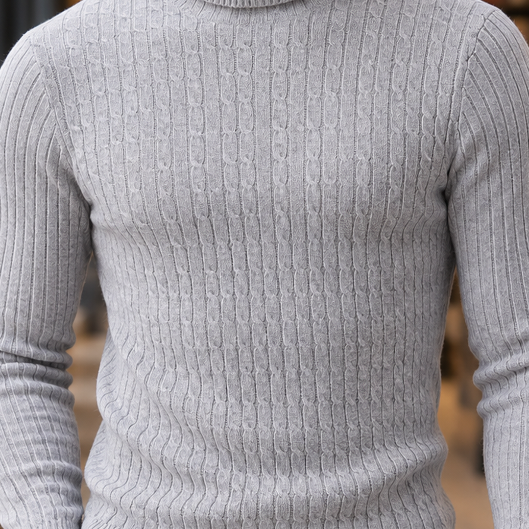 Dorian Cable Turtleneck