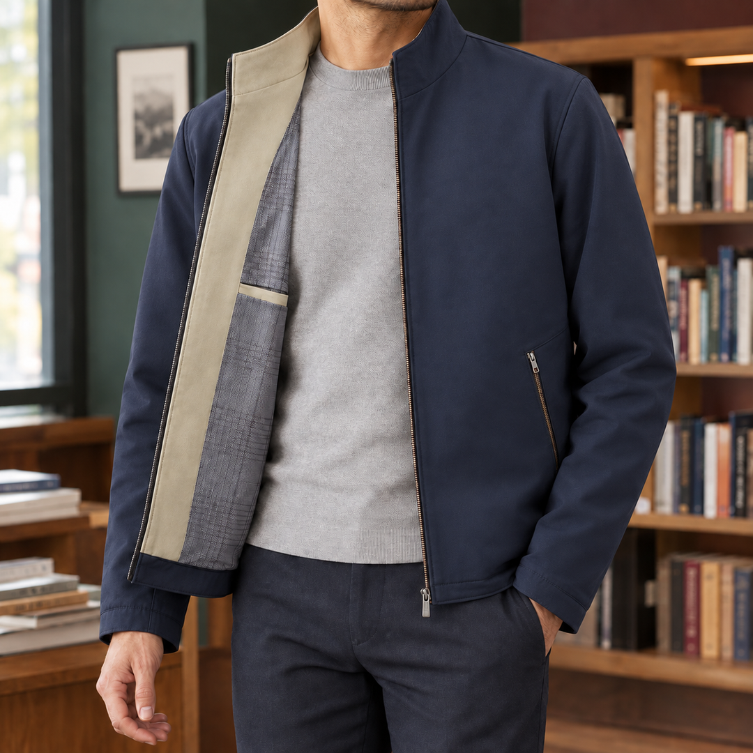 Anthony-York Stand Collar Jacket