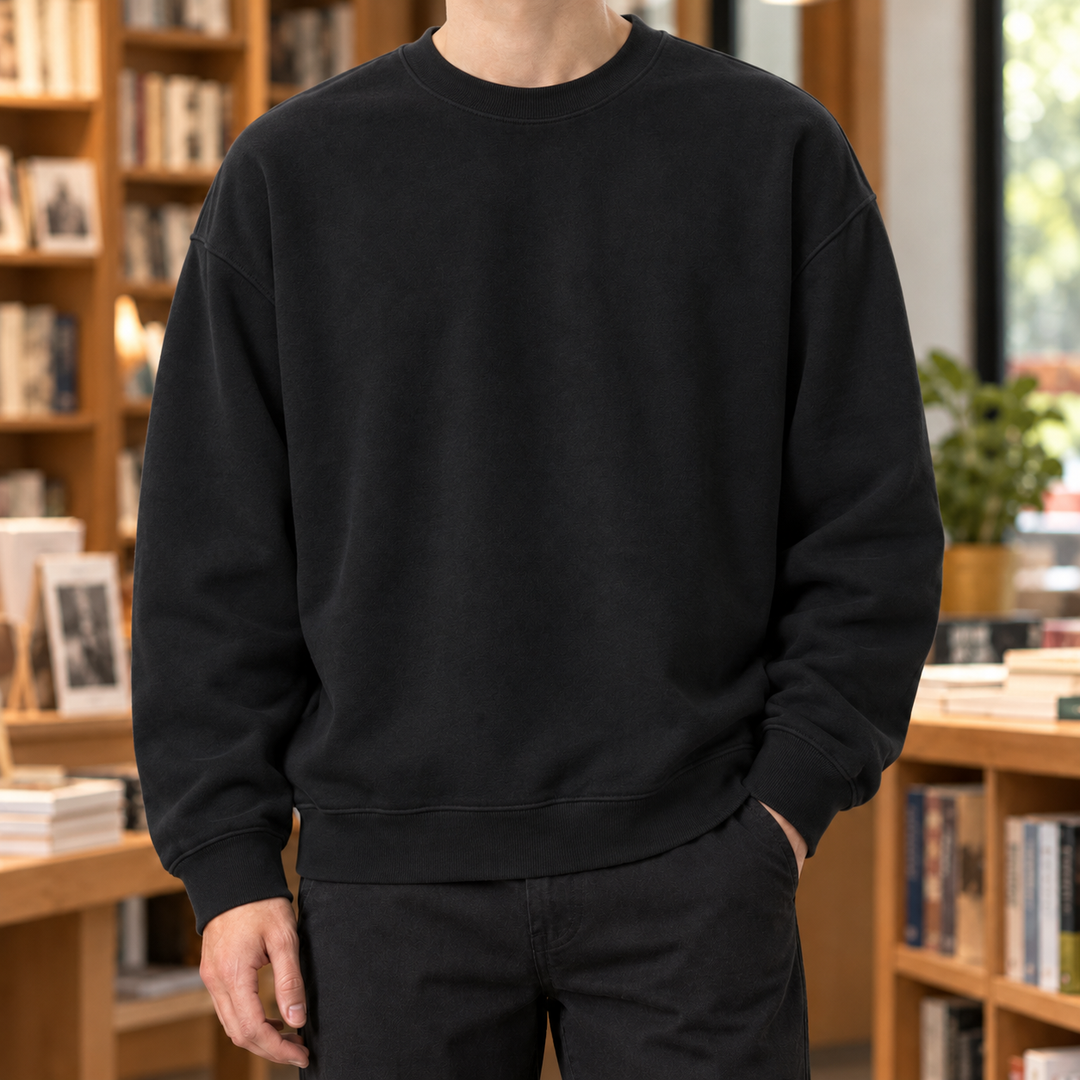 Men's Relaxed Fit Cotton Blend Sweater