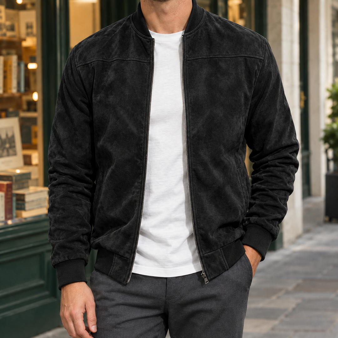 Mason Suede Bomber Jacket