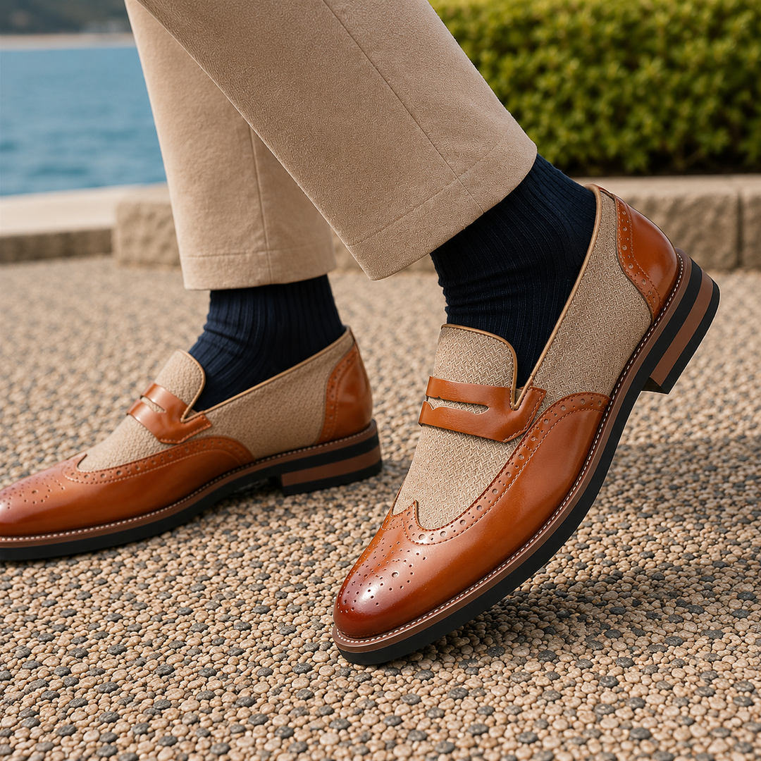 Amadori Leather Penny Loafers